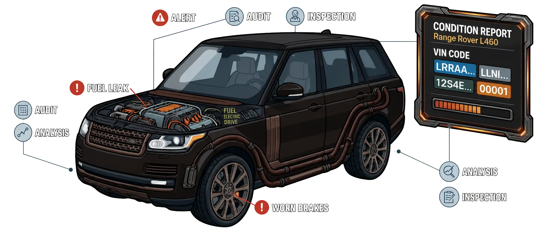 Inspecting a used car for warning signs before buying